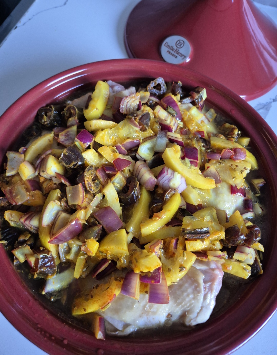 Hühnchen Tajine