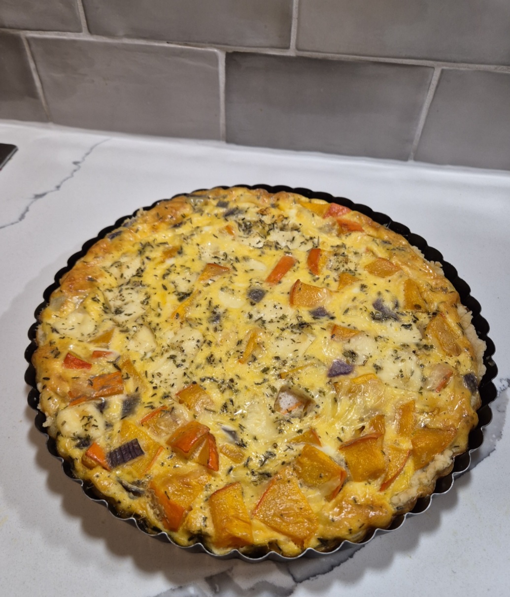 Kürbis Feta Quiche