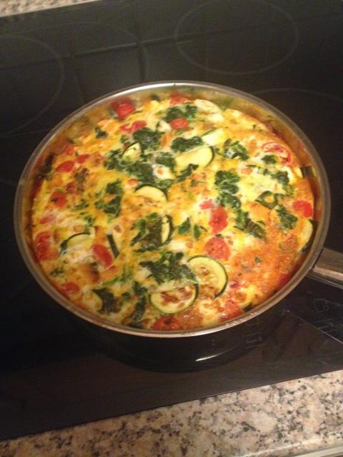 Lachs Spinat Omlette